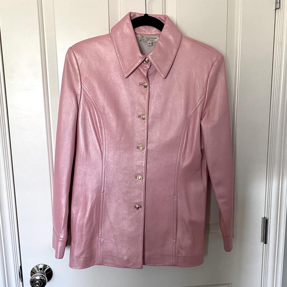 St. John Sport Leather Jacket